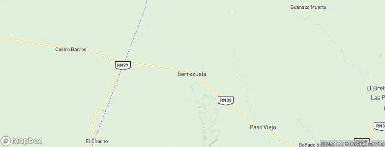 Serrezuela, Argentina Map