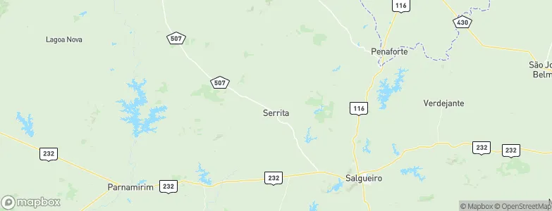 Serrita, Brazil Map