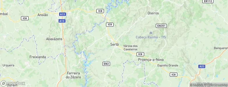 Sertã, Portugal Map