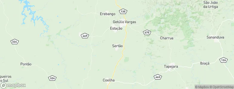 Sertão, Brazil Map