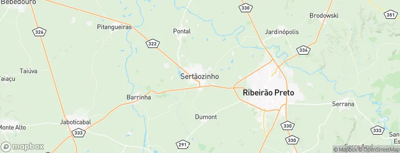 Sertãozinho, Brazil Map