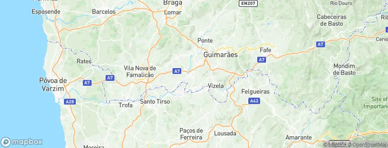 Serzedelo, Portugal Map