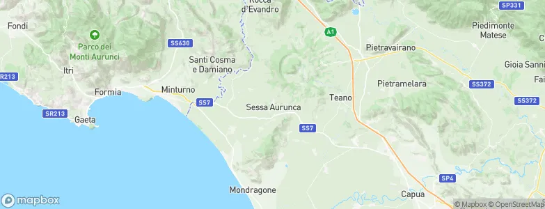 Sessa Aurunca, Italy Map