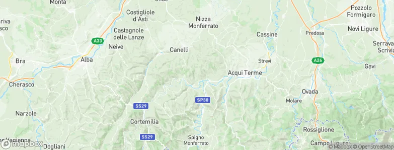 Sessame, Italy Map