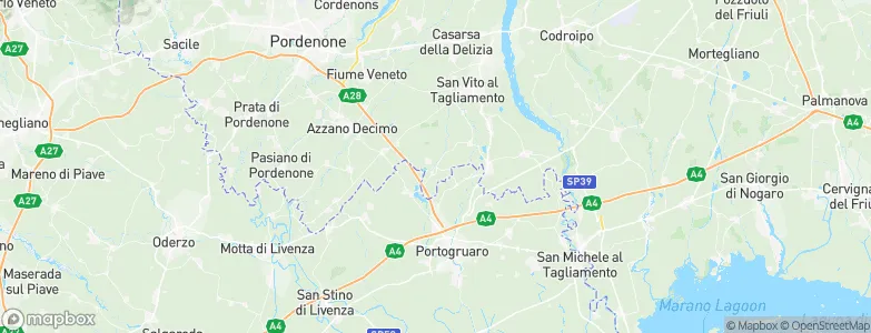 Sesto al Reghena, Italy Map