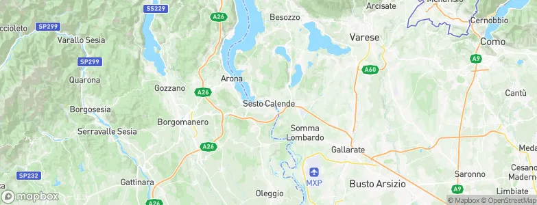 Sesto Calende, Italy Map
