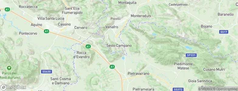 Sesto Campano, Italy Map