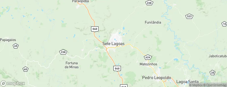 Sete Lagoas, Brazil Map
