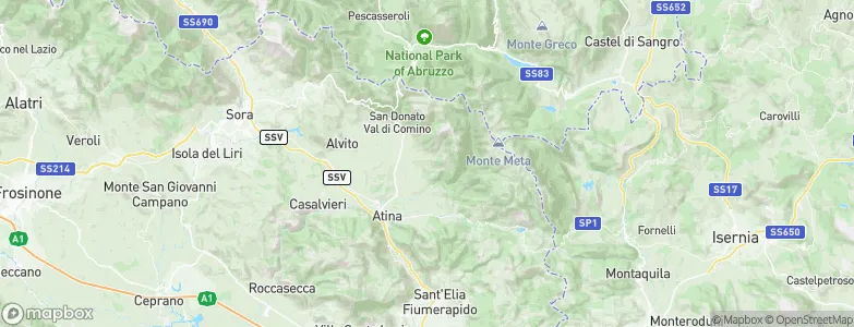 Settefrati, Italy Map