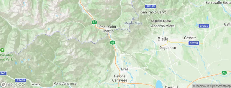 Settimo Vittone, Italy Map