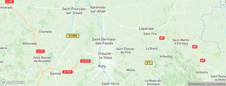 Seuillet, France Map