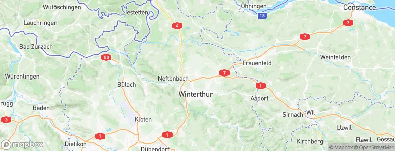 Seuzach Dorf / Breite-Weid, Switzerland Map