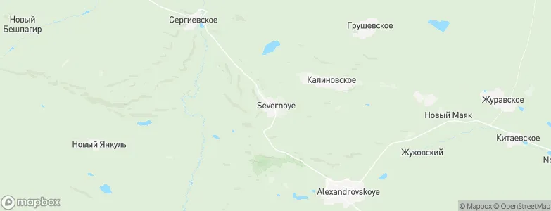 Severnoye, Russia Map