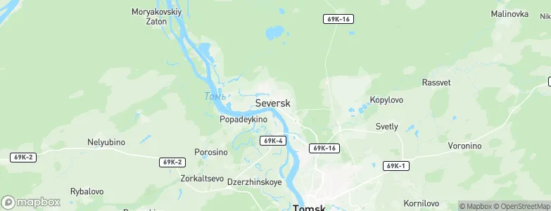 Seversk, Russia Map