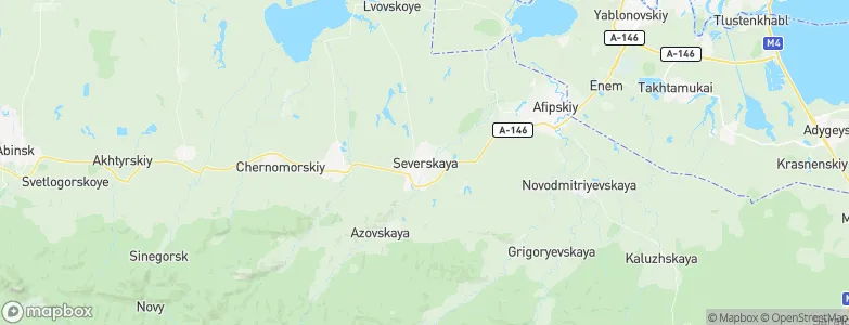 Severskaya, Russia Map