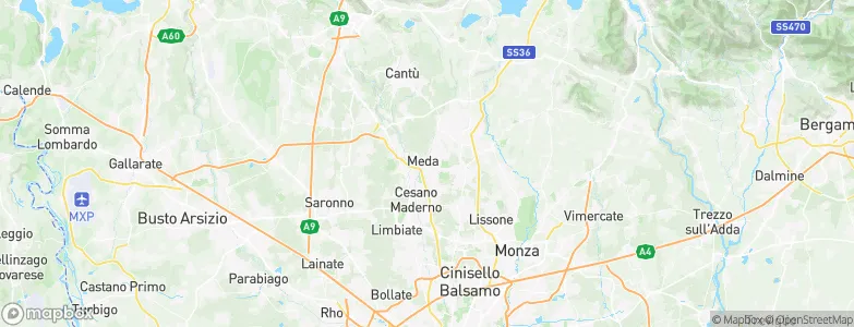 Seveso, Italy Map