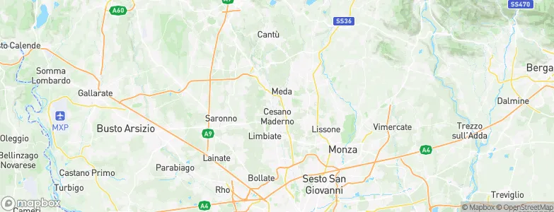 Seveso, Italy Map