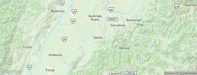 Sevilla, Colombia Map