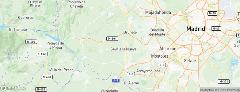 Sevilla la Nueva, Spain Map