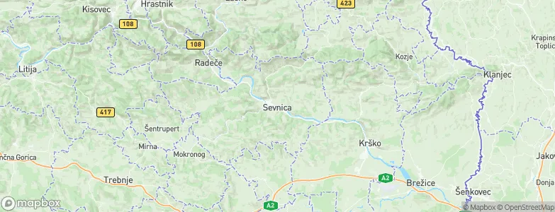 Sevnica, Slovenia Map