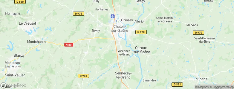 Sevrey, France Map