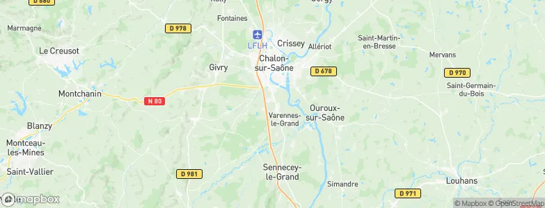 Sevrey, France Map