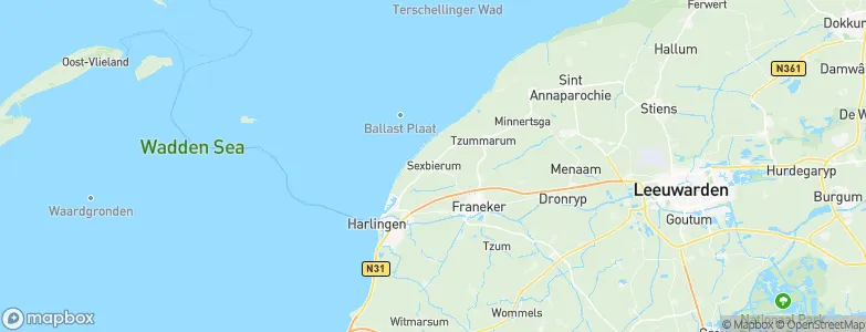 Sexbierum, Netherlands Map