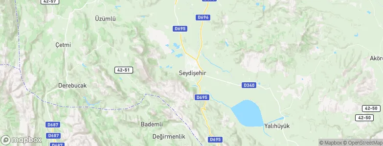 Seydişehir, Turkey Map