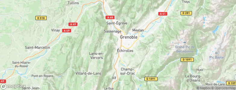 Seyssins, France Map