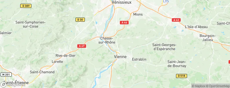 Seyssuel, France Map