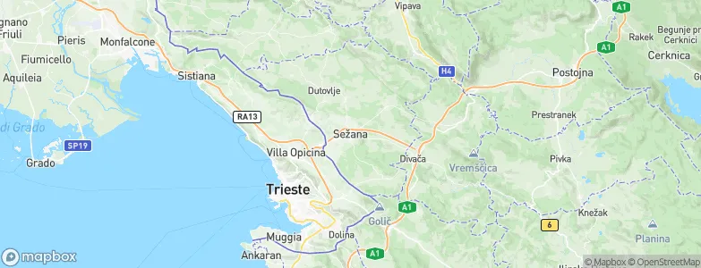 Sežana, Slovenia Map