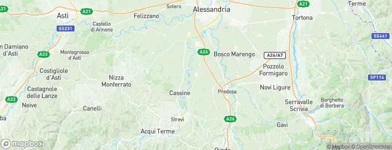 Sezzadio, Italy Map