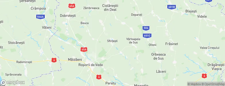 Sfinţeşti, Romania Map