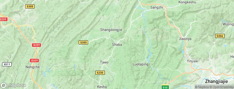 Shaba, China Map