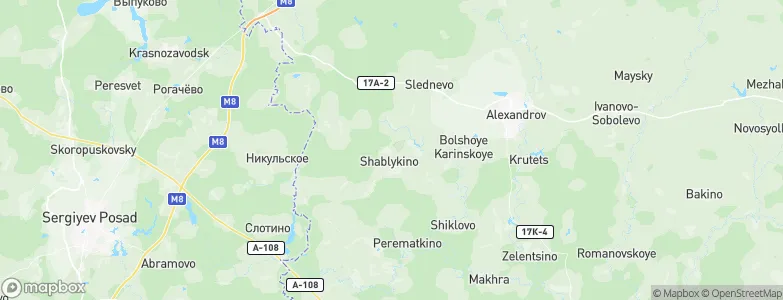 Shablykino, Russia Map