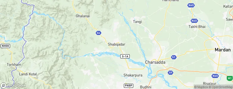Shabqadar, Pakistan Map