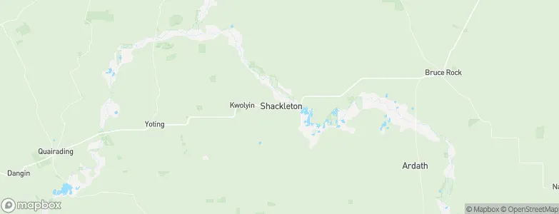 Shackleton, Australia Map