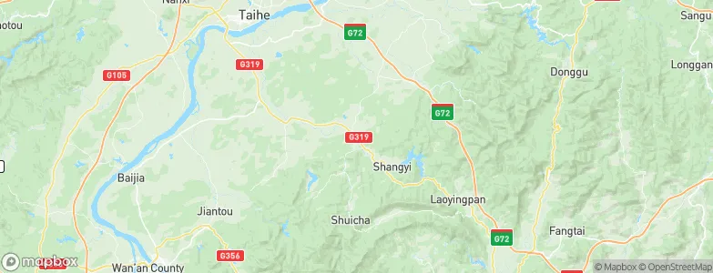 Shacun, China Map