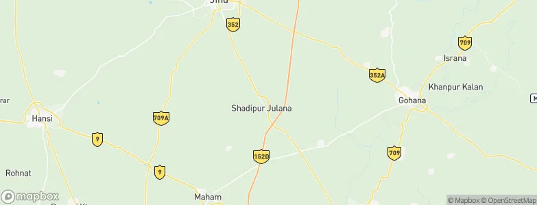 Shādīpur Julāna, India Map