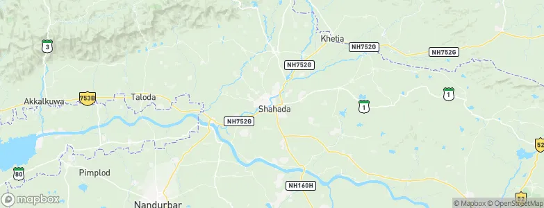 Shāhāda, India Map