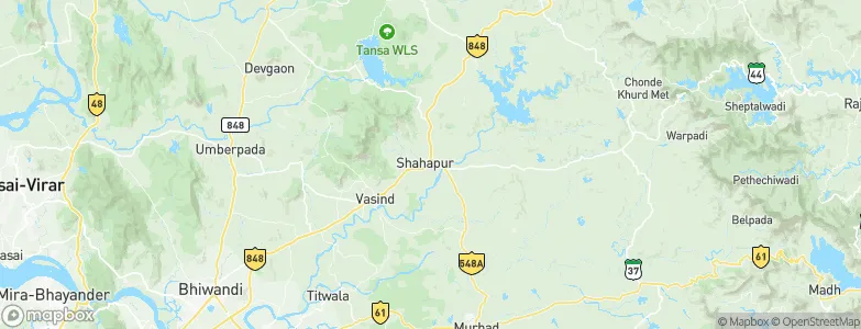 Shāhāpur, India Map