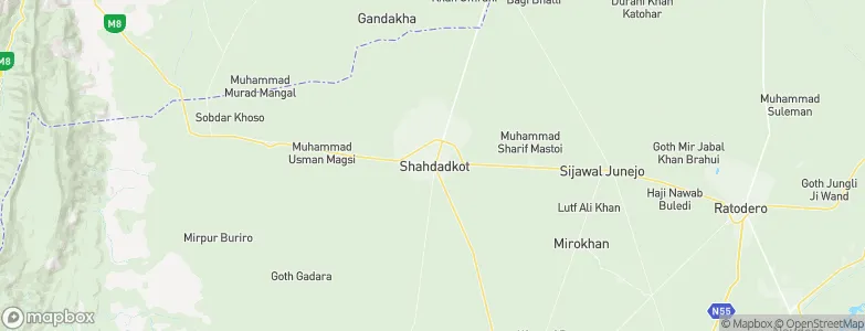 Shahdad Kot, Pakistan Map