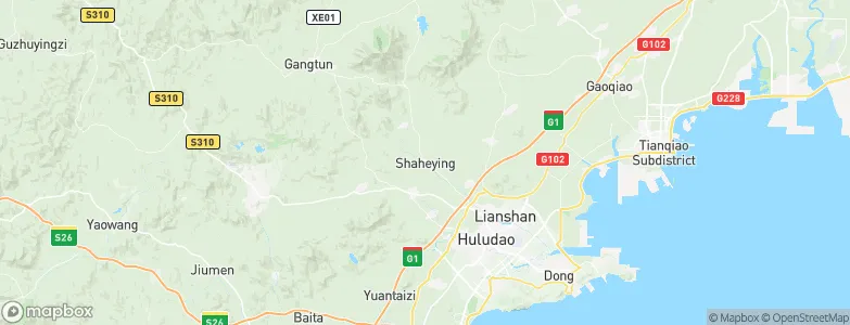 Shaheying, China Map
