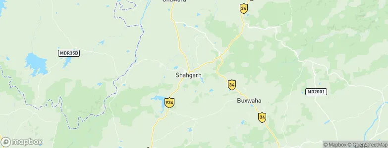 Shāhgarh, India Map