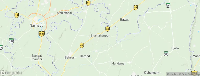 Shāhjahānpur, India Map