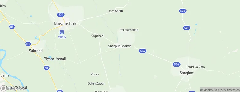 Shahpur Chakar, Pakistan Map