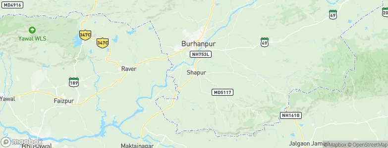 Shāhpur, India Map