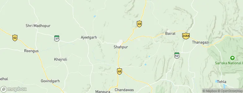 Shāhpura, India Map