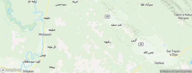 Shajīrāt, Iran Map