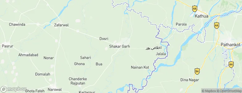 Shakargarh, Pakistan Map